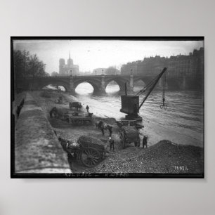 Paris - Pont de la Tournelle - Notre-Dame Poster