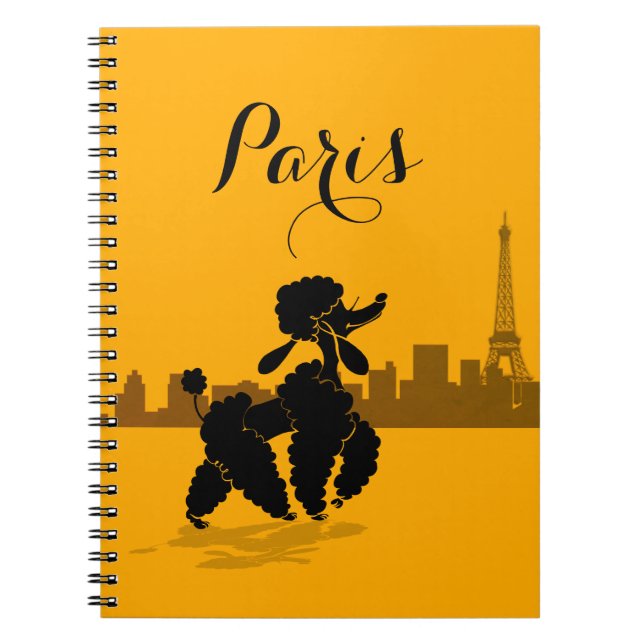Paris Poodbook Notizblock (Vorderseite)