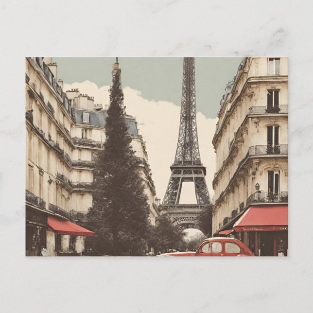 Paris Postcard (Parris) Feiertagspostkarte (Vorderseite)