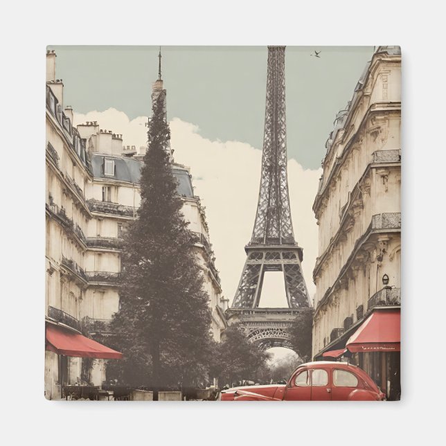 Paris Postcard (Parris) Magnet (Vorne)