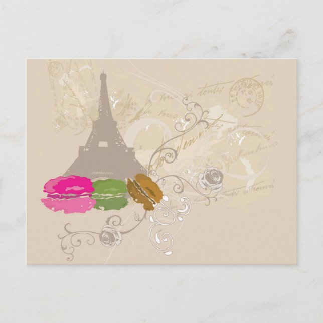 Paris Postcard Postkarte (Vorderseite)