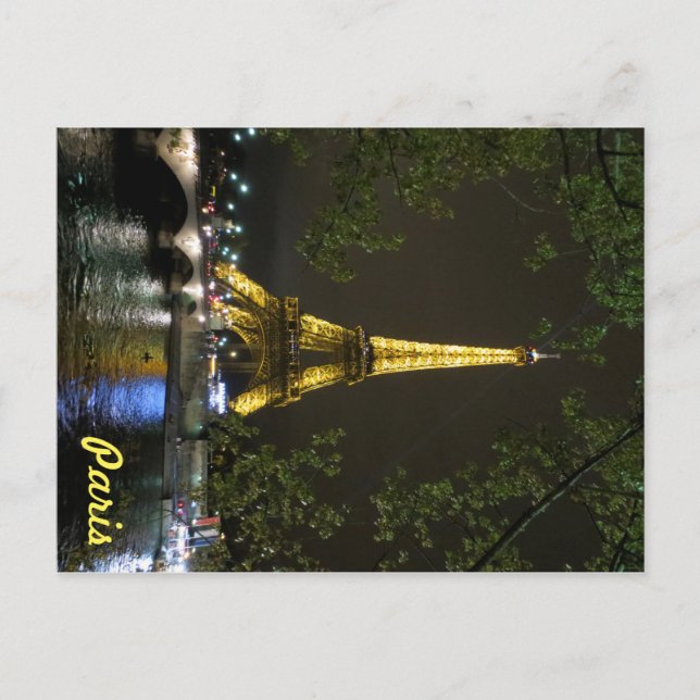Paris Postcard Postkarte (Vorderseite)