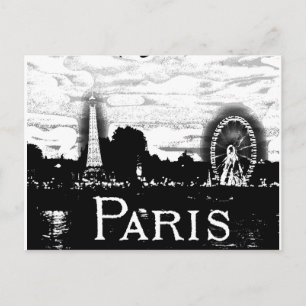 Paris Postcard Postkarte