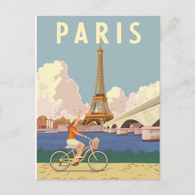 Paris Postcard Postkarte (Vorderseite)
