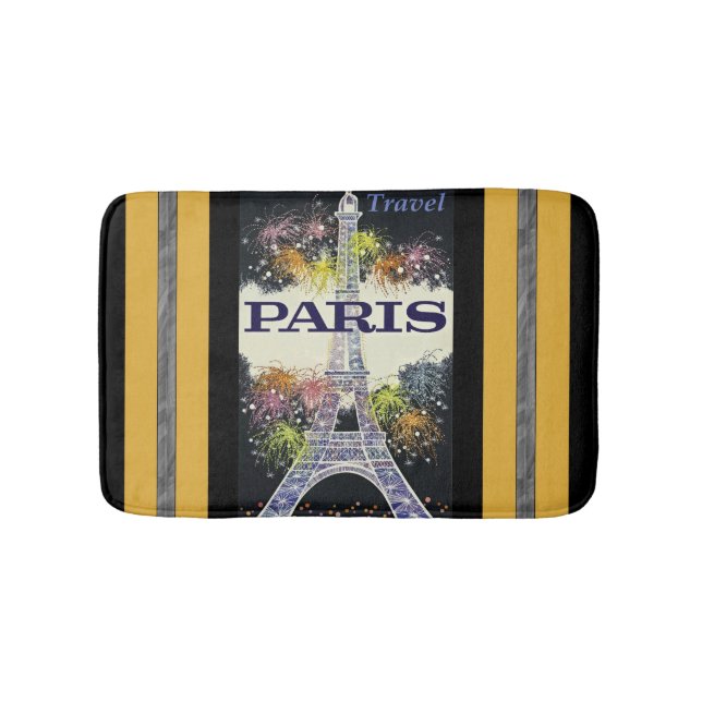 Paris: Poster Bath Mat Badematte (Vorderseite)