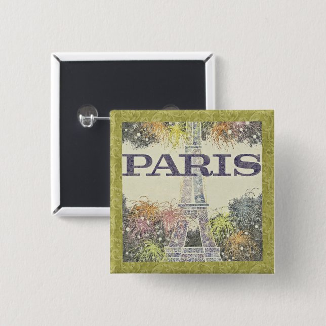 Paris: Poster Button (Vorne & Hinten)