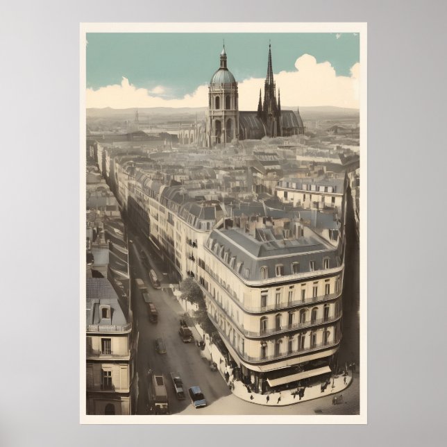 Paris poster vintage (Devant)