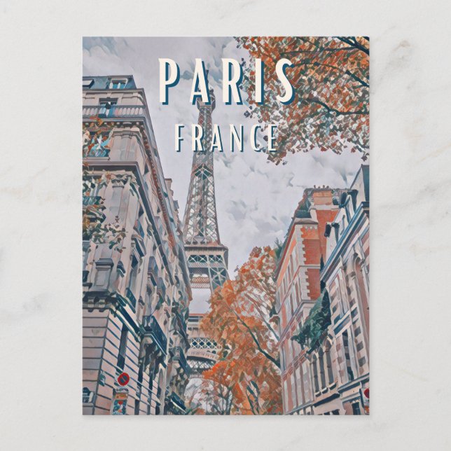 Paris Postkarte (Vorderseite)