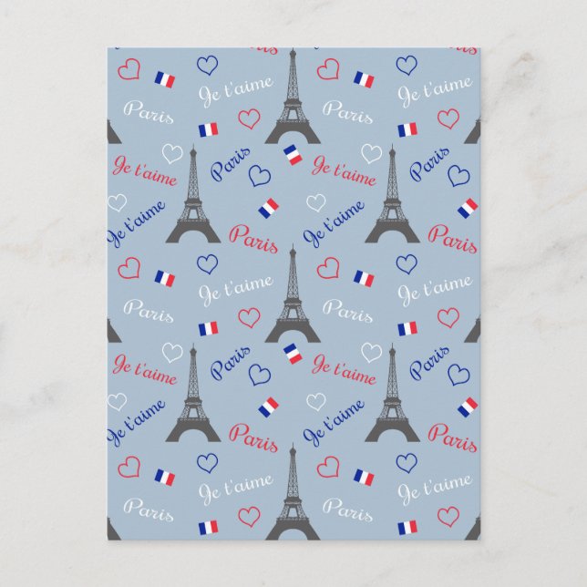 Paris Postkarte (Vorderseite)