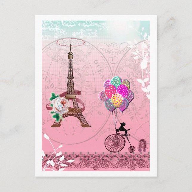 Paris Postkarte (Vorderseite)