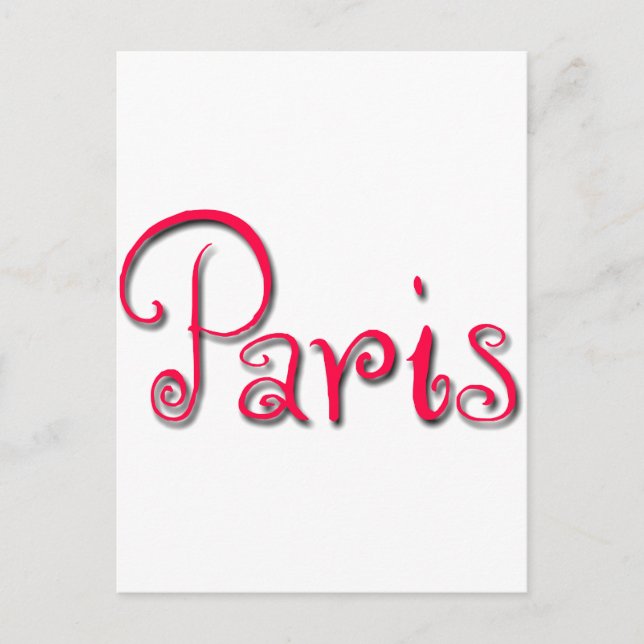 Paris Postkarte (Vorderseite)