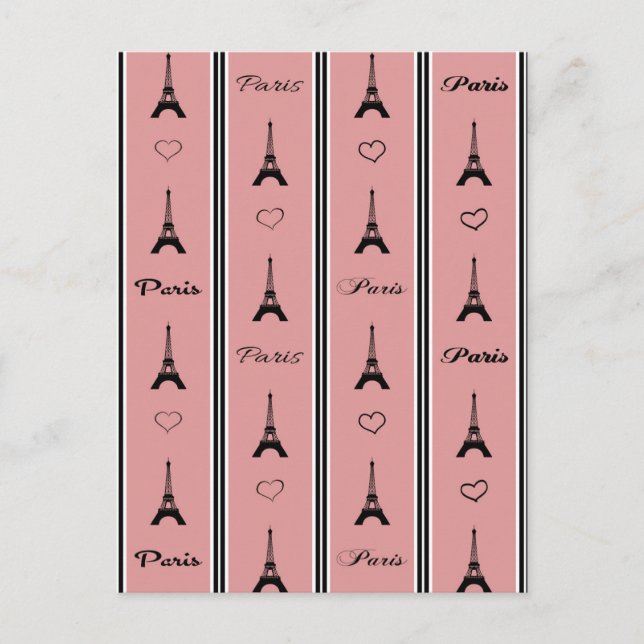 Paris Postkarte (Vorderseite)