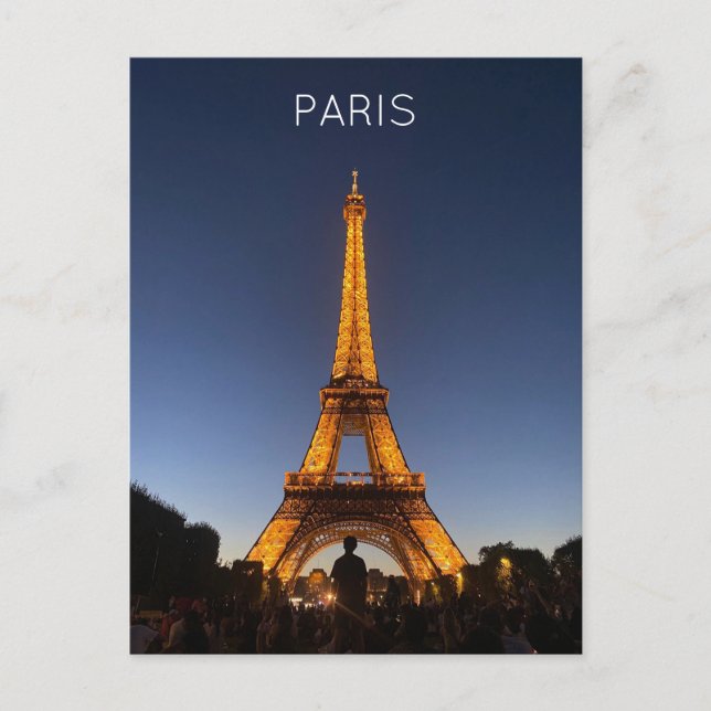 Paris Postkarte (Vorderseite)