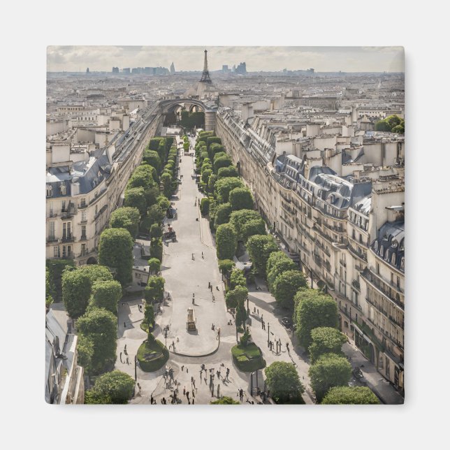 Paris-Postkarte Magnet (Vorne)