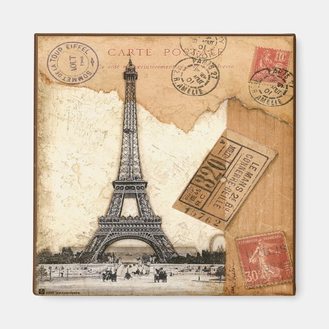 Paris, Postmark Magnet (Vorne)