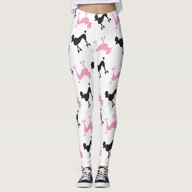 Paris-Pudel-Leggings Leggings (Vorderseite)