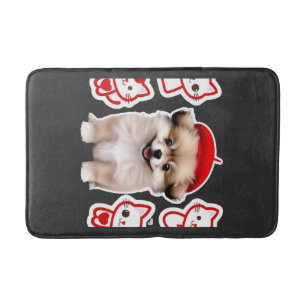 Paris Pup & Kitty Crew � Hübscher Barett Hund und Badematte