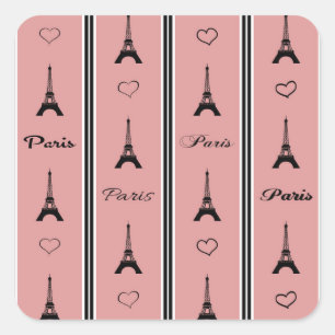 Paris Quadratischer Aufkleber