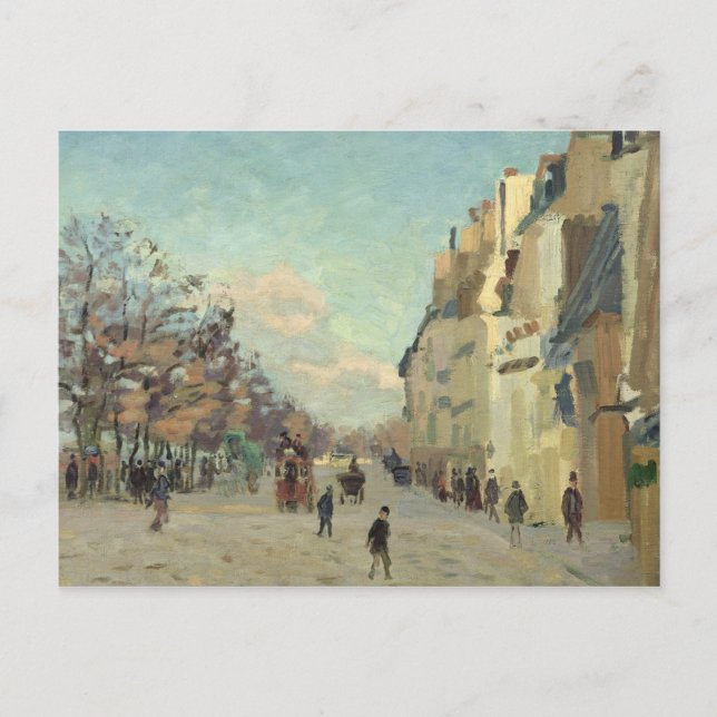 Paris, Quai de Bercy, Snow Effect, c.1873-74 Postkarte (Vorderseite)