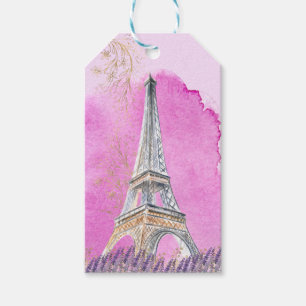 Paris Quinceanera Eiffel Tower Pink Vielen Dank Geschenkanhänger