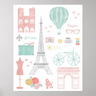 Paris-Reise-Plakat Poster