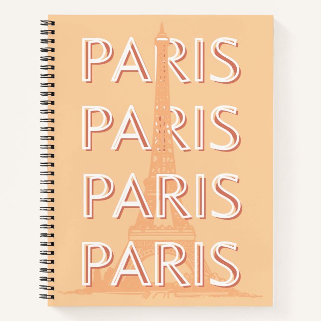 Paris, Reisen Kunst, Pastell Reisen Kunst Notizbuch (Vorderseite)