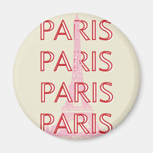 Paris Reisen Kunst, Reisen Kunst, Preppy, Minimali Magnet
