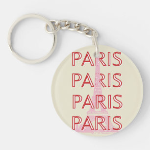 Paris Reisen Kunst, Reisen Kunst, Preppy, Minimali Schlüsselanhänger