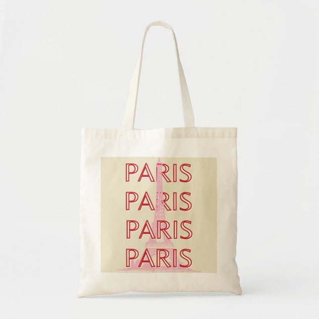 Paris Reisen Kunst, Reisen Kunst, Preppy, Minimali Tragetasche (Vorne)