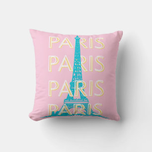 Paris Reisen Kunst, Reisen Kunst, Preppy, Pink Kissen