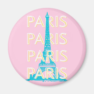 Paris Reisen Kunst, Reisen Kunst, Preppy, Pink Magnet
