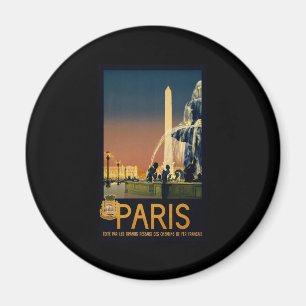 Paris-Reiseplakat für französische Bahnnetze Magnet