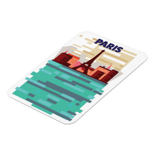 Paris Reiseplakat Magnet