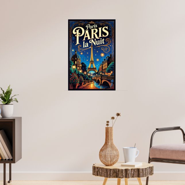 Paris Reiseplakat,  Poster (Wohnzimmer 3)