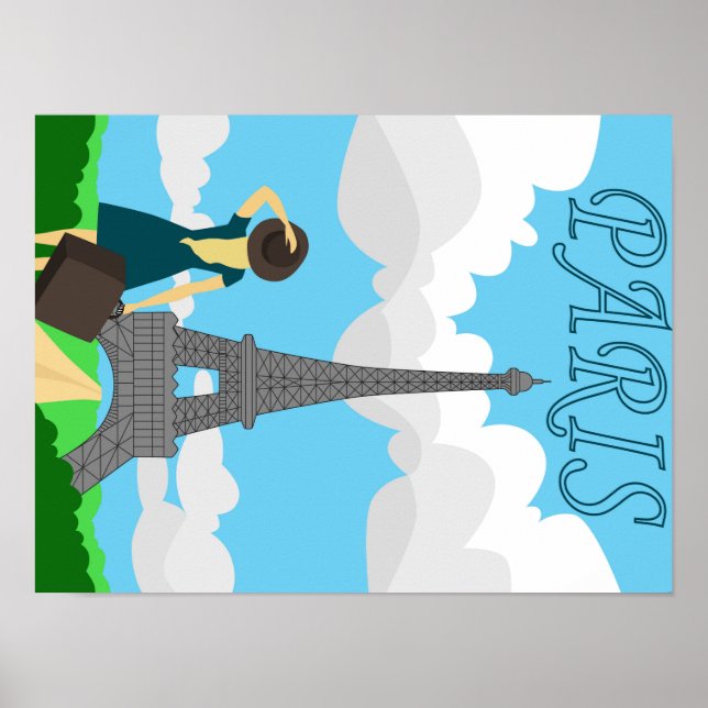 Paris Retrodesign Poster (Vorne)