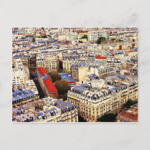 Paris Rooftops Postkarte