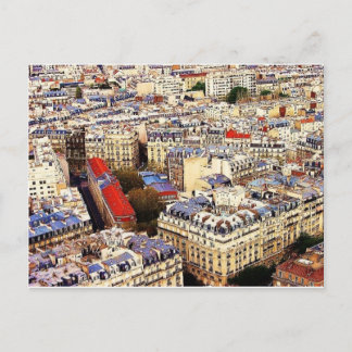 Paris Rooftops Postkarte