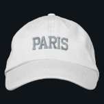 PARIS Rosa Stickerei auf Weiß Bestickte Baseballkappe<br><div class="desc">PARIS Rosa bestickter weißer Baumwollhut. Ein wunderbares Geschenk für alle, die Paris Frankreich Lieben! Wenn Sie Ihren persönlichen Text bevorzugen, wählen Sie einfach den Knopf "Diese Vorlage personalisieren", um Ihre Auswahl an benutzerdefiniertem Text einzugeben. Die Stickerei kann auch an andere Farbeinstellungen angepasst werden, indem Sie die Schaltfläche "Design bearbeiten" auswählen....</div>