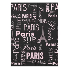 Paris rosa und schwarz tischdecke