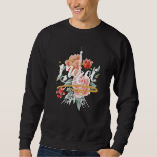 Paris Rose Eiffelturm Danke Frankreich Pariser Fra Sweatshirt