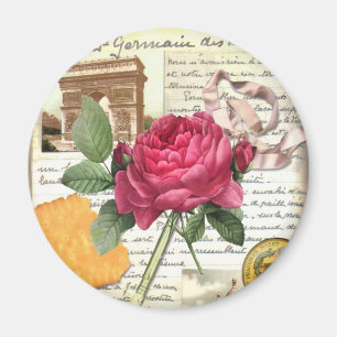Paris-Rosen-Magnet Magnet