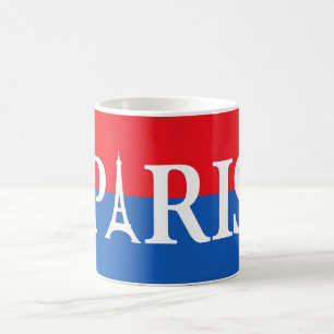 Paris - Rot & Blau Kaffeetasse