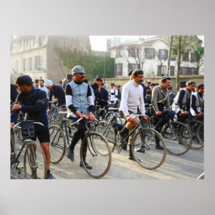 Paris-Roubaix Radrennen 1907 Farbredux Poster