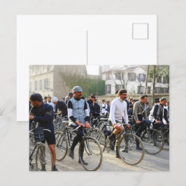 Paris-Roubaix Radrennen 1907 Farbredux Postkarte