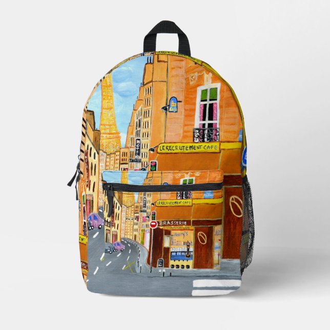 Paris-Rucksack  Bedruckter Rucksack (Vorderseite)