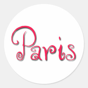 Paris Runder Aufkleber