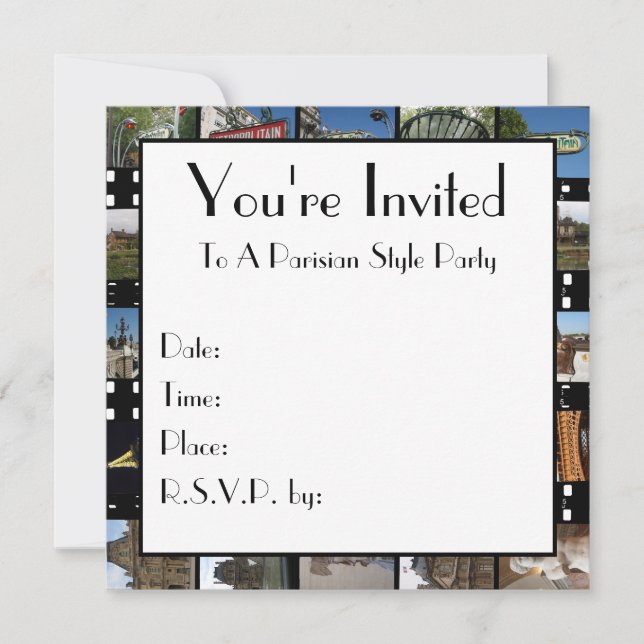Paris-Sammlungs-Einladung Einladung (Vorderseite)