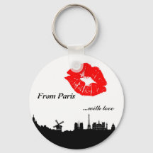 Paris Schlüsselkette mit Liebe