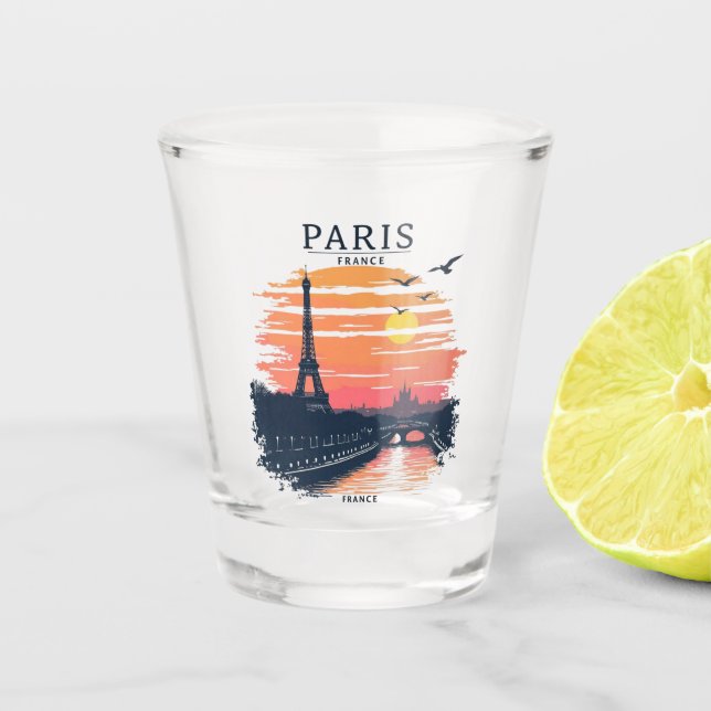 PARIS SCHNAPSGLAS (Vorderseite)