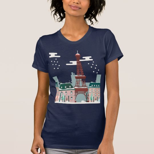 Paris-Schneien T-Shirt